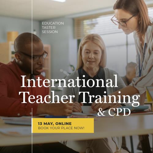 Upcoming Webinar | International Teacher Training and CPD